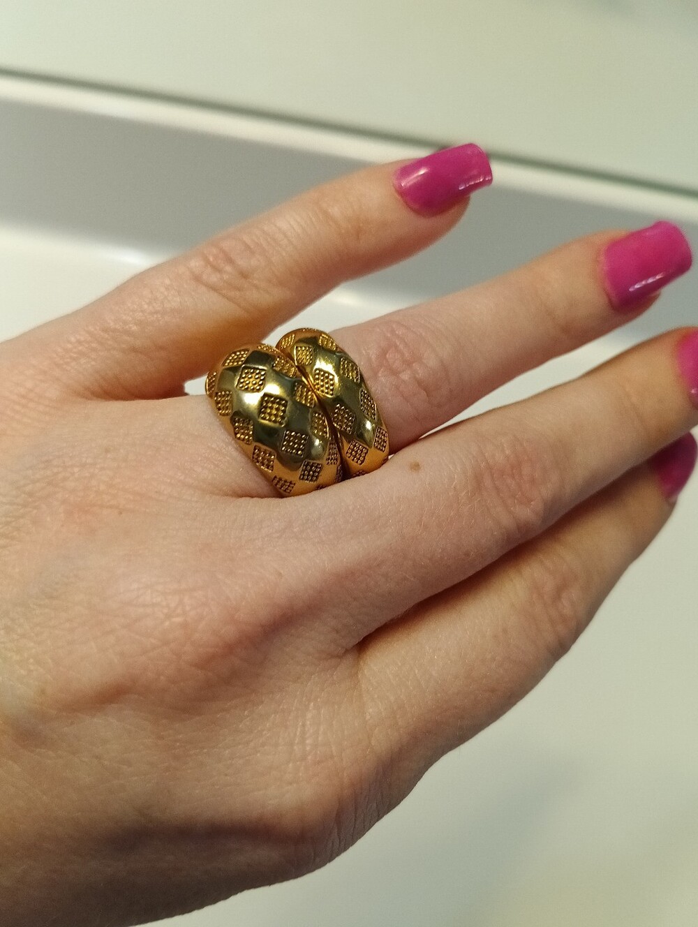 Gold Tone Dome Stackable Ring Set | Size 6 | Waterproof | Tarnish Resistant